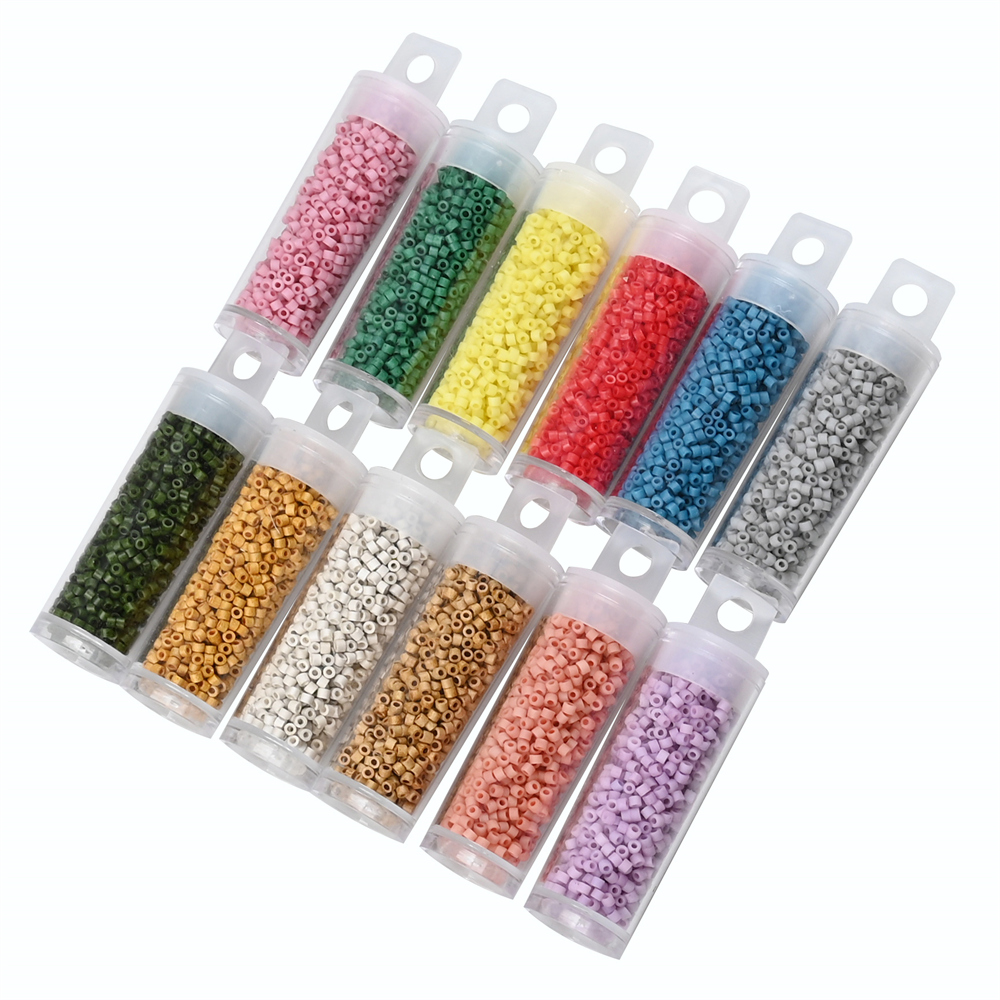 Jewelry Making Japan - Petites perles de verre givrées japonaises,