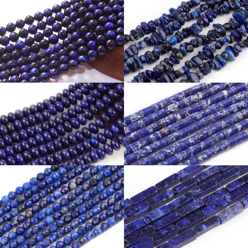 Jewelry Making Dc - DC Lapis Lazuli – perles rondes