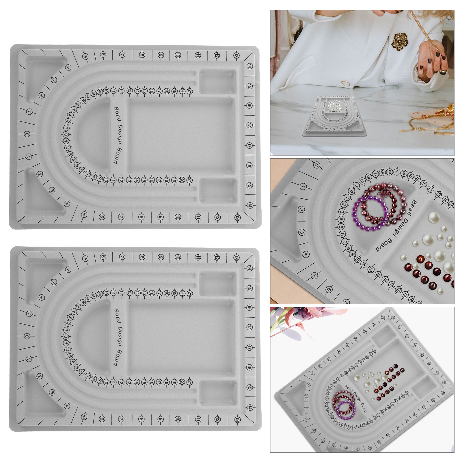 Bead Organizer Tray - Lot de 2 plateaux de conception