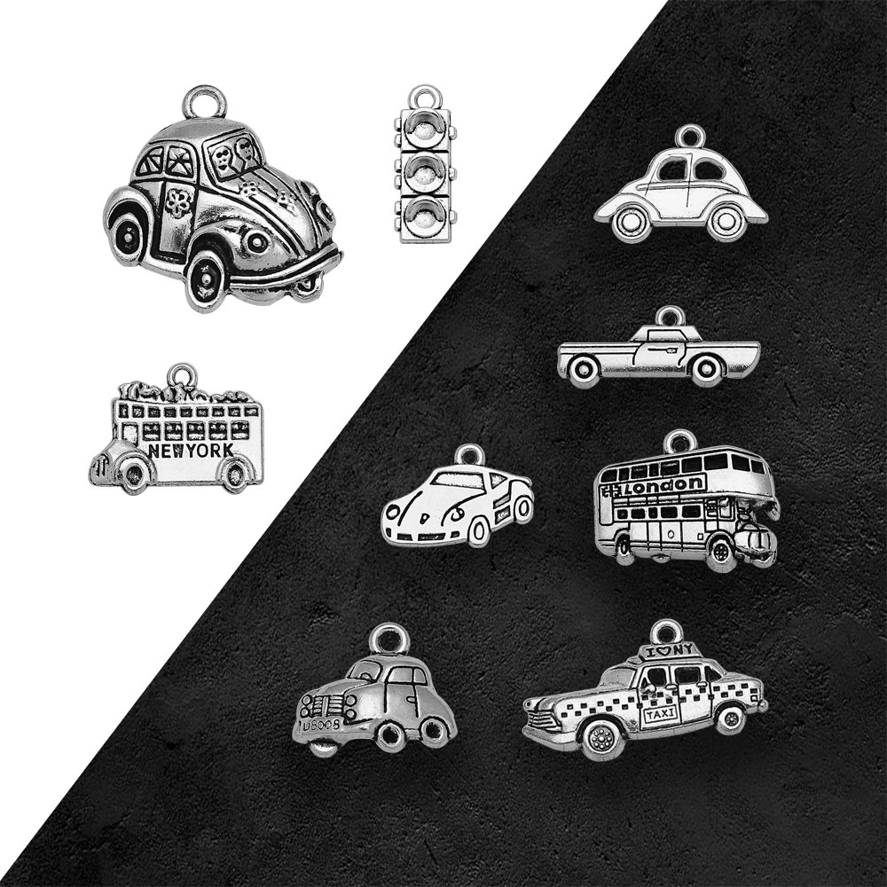 Argent plaqué Taxi Bus voiture - Jewelry Making In London avis et prix