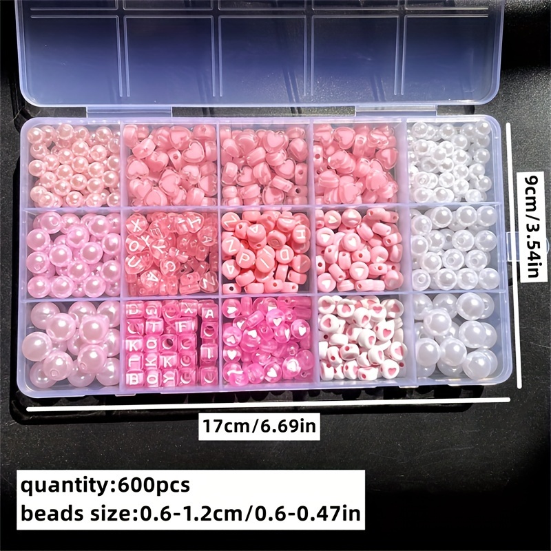 Boîte alphabet rose 10 pièces, - Bead Organizer Tray avis et prix