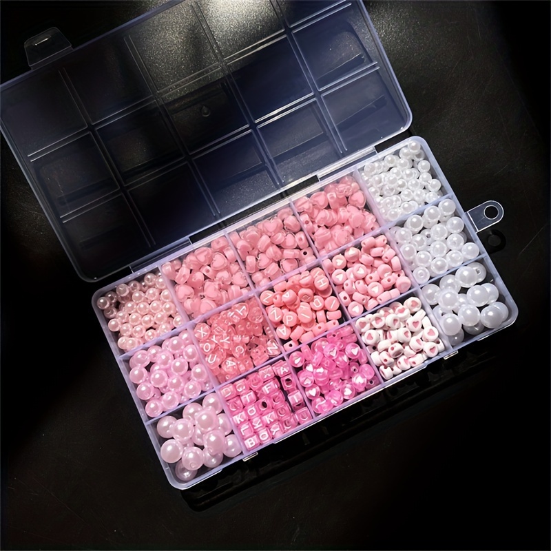 Boîte alphabet rose 10 pièces, - Bead Organizer Tray avis et prix