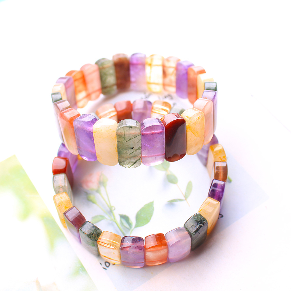 Bracelet en Quartz rutilé vert - Crystal Bead Mix avis et prix