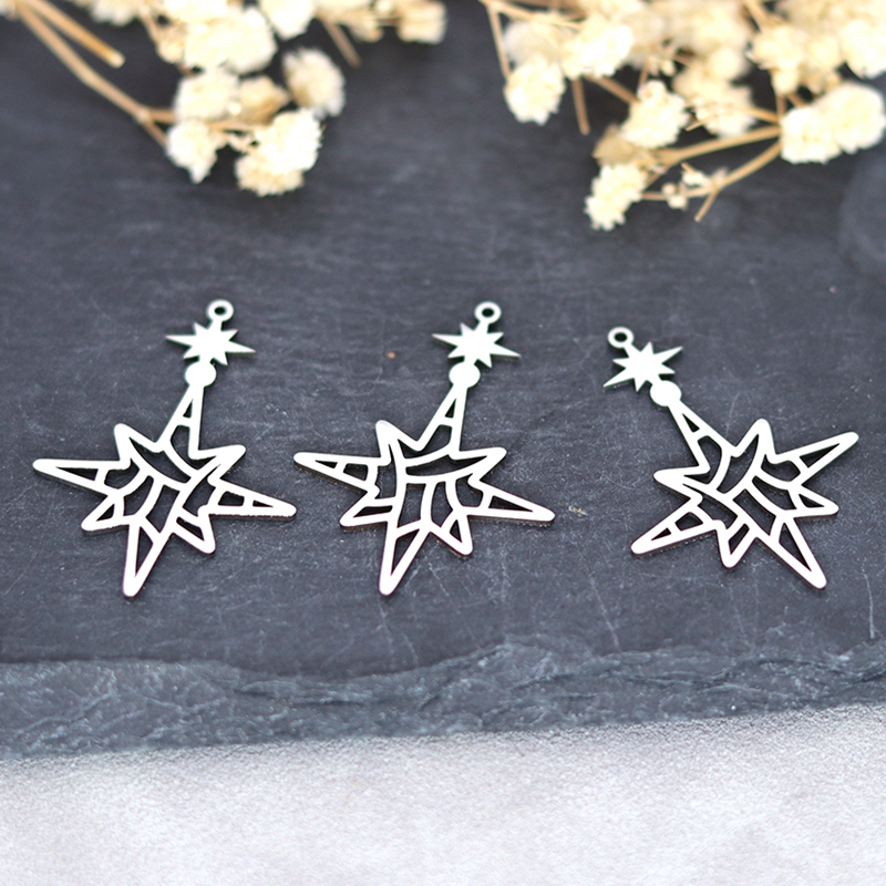 Breloques simples en acier ino - Jewelry Making Guide avis et prix
