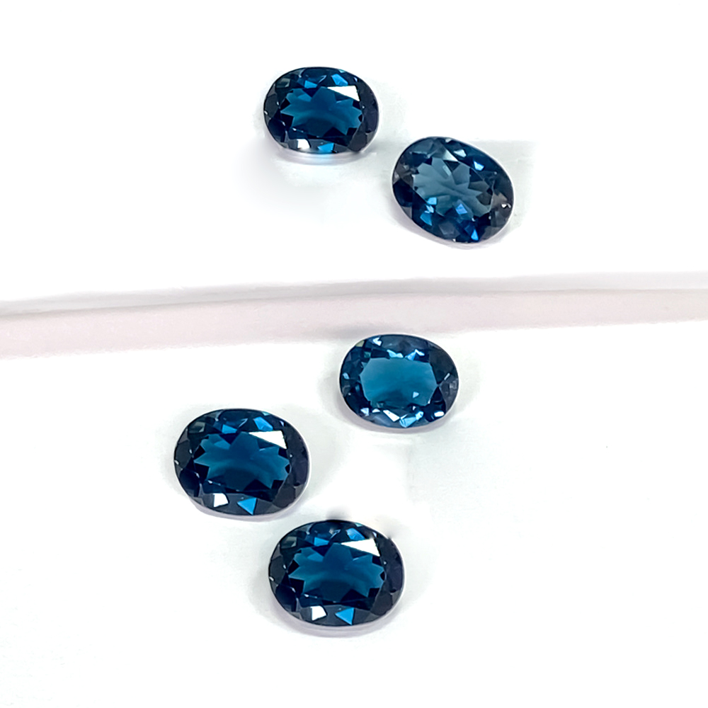 Topaze bleue de Londres ovale  - Jewelry Making In London avis et prix